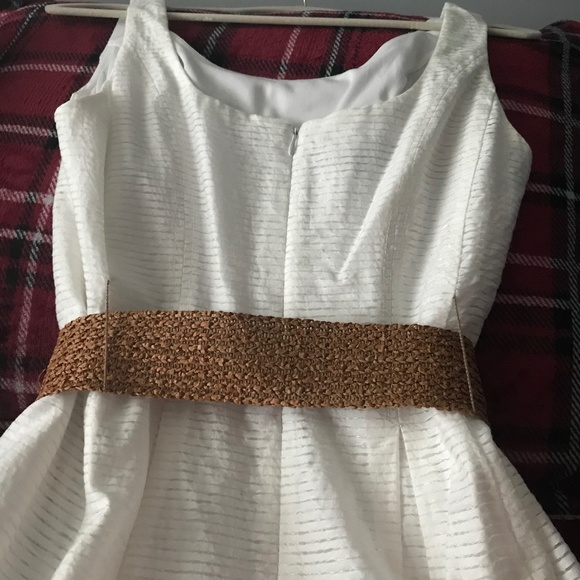 Nine West Summer Dress Sleeveless, Cream, Size 10 - Picture 4 of 7